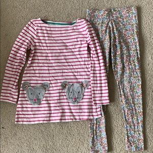 Mini Boden mouse top and legging set